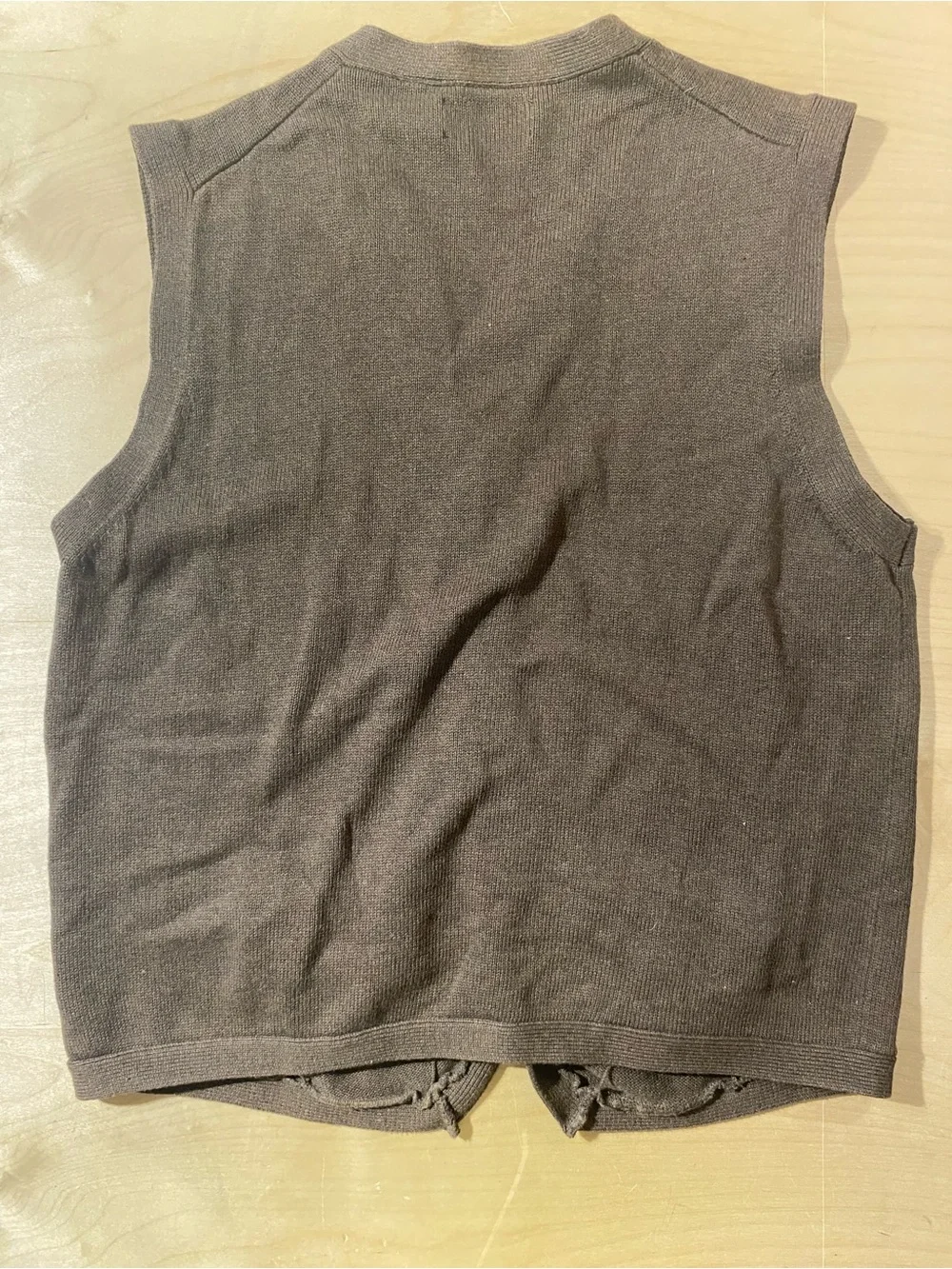 Chaps Brown Button-Front Men’s Knit Vest XL (SW)